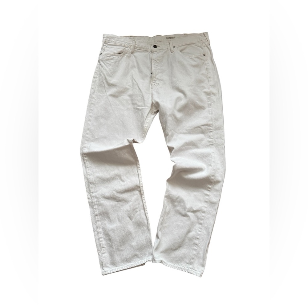 Polo Ralph Lauren Classic Fit White Jeans Distressed Denim Jeans Mens Size 38x32